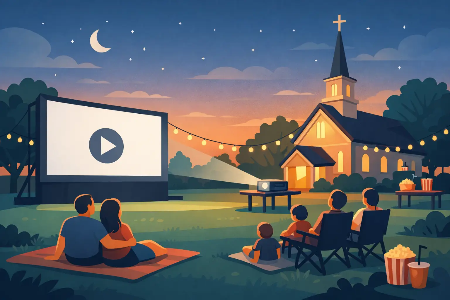 Church Outdoor Movie Night