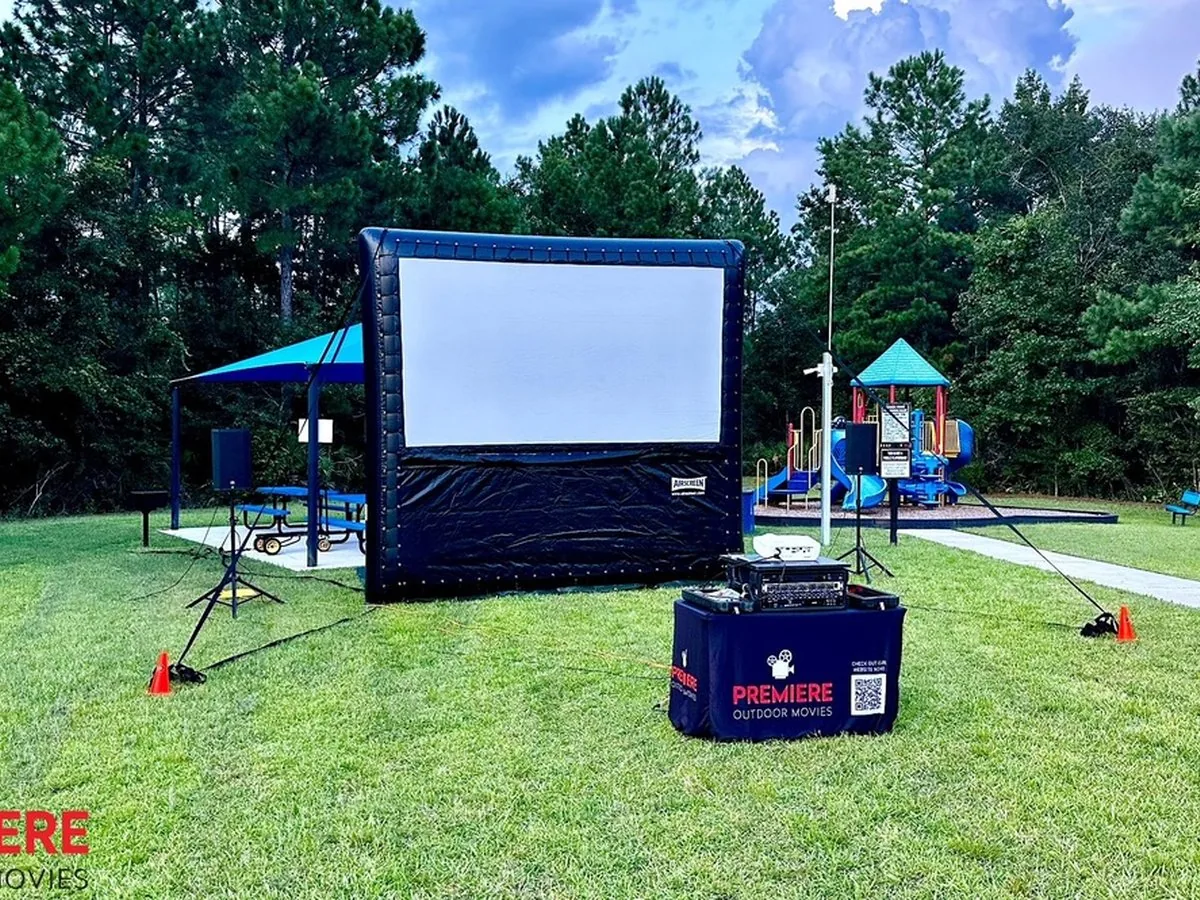 Outdoor movie event in Virginia